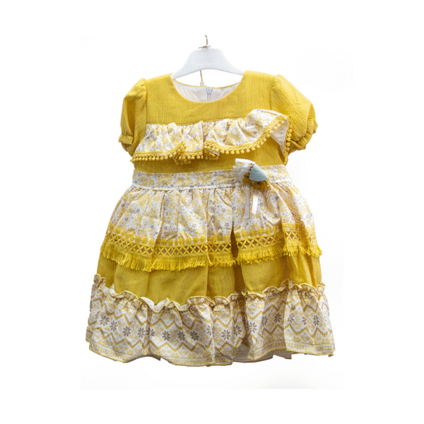 White & Mustard dress