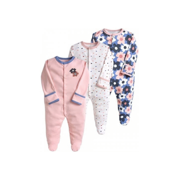 Flowery 3 - pieces Sleepsuit