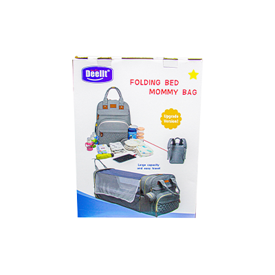 Deelit Folding Bed Mommy Bag - Grey