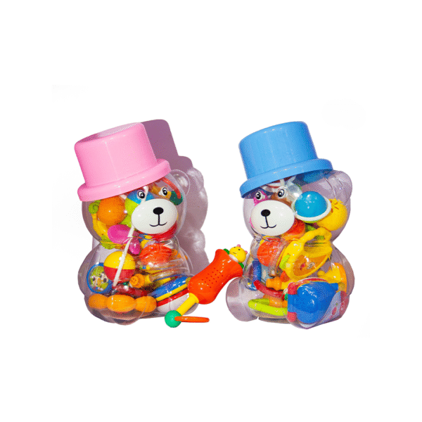 Colourful Bear Shaped Toy Set